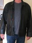 Retro Vintage Mens 1970S Style Heavyweight Cowhide Leather Jacket 42-46 Chest Xl