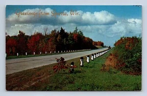Greetings-Sparta Wisconsin Postcard P1533 Unposted - Picture 1 of 2