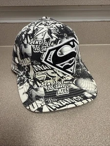 Superman Hat Black And White - Picture 1 of 10