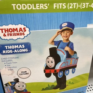 Thomas & friends Thomas the train ride along costume toddler one size 2T-4T - Picture 1 of 1