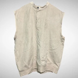 Zero restrictions vest men’s XL solid beige Golf Outdoor 1/4 snap pull over - Picture 1 of 9