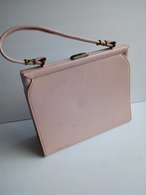 Cartera de bolsillo rosa vintage cierre a presión Foto 1 de 4