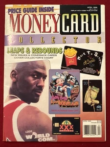 1996 April Money Card collector magazine Michael Jordan vol 3 No 4 Rare - Picture 1 of 11