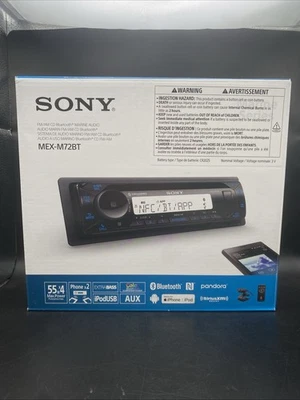 NUEVO Sony FM/AM CD Bluetooth Marine Audio Marine Series MEX-M72BT Foto 1 de 3