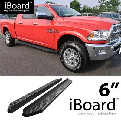APS Running Board Black 6" Fit Dodge Ram 2500 3500 Mega Cab 10-26 Foto 1 de 4