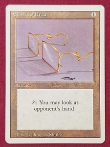 Magic The Gathering REVISED EDITION GLASSES OF URZA artifact card MTG - Picture 1 of 2