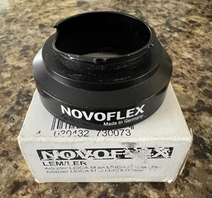 Adattatore obiettivi LEICA R LEM/LER Novoflex adattatore fotocamera telemetro in scatola M - Foto 1 di 4