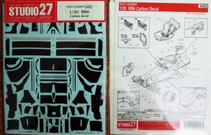 DECAL: 1/20 CD20007 RED BULL RB6 TEMPLATED CARBON SET FOR TAMIYA - Picture 1 of 1
