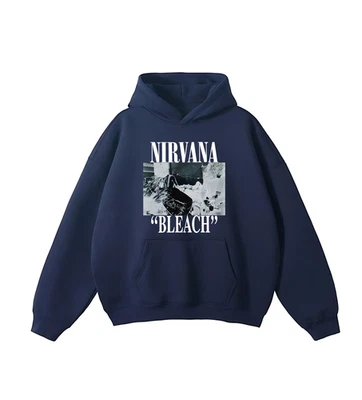 Sudadera con capucha Nirvana Bleach Grunge Rock Band Sudadera 90s Vintage Oversized Unisex Foto 1 de 4