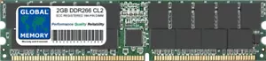 2GB DDR 266MHz PC2100 184-PIN ECC REGISTERED RDIMM SERVER/WORKSTATION MEMORY RAM - Picture 1 of 1