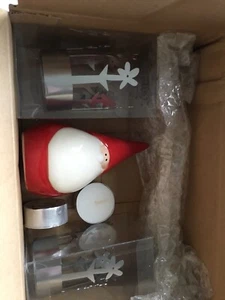Pluto Produkter - 2 Candle Holder And Santa Ornament - New and Boxed - Picture 1 of 4
