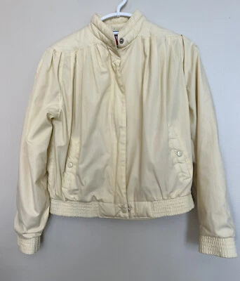 Chaqueta cortavientos Crosswinds cremallera completa talla pequeña vintage amarilla ligera  Foto 1 de 4