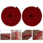  2 Pcs Red Wool Blend Guzheng Weak Belt Practical Practice Mute Sordine for