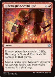 HIDETSUGU'S SECOND RITE x4 mtg NM-M Foundations 4 Unc - Picture 1 of 1