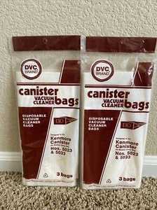 Kenmore 5023 5033 DVC BRAND Vacuum Cleaner Bags Canister Style - 6 Bags! - Picture 1 of 3