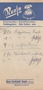 HAMELN, Quittung um 1935, Reese-Gesellschaft Backwunder Vanillinzucker Pudding-P - Bild 1 von 2