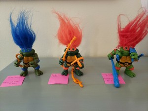 ninja turtle troll dolls