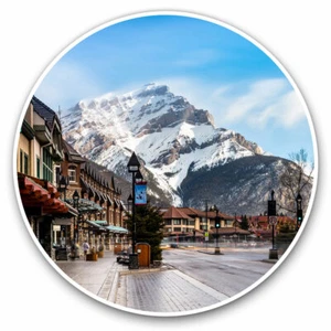 2 x Vinyl Aufkleber 25 cm - Banff City Kanada Ski Snowboard cooles Geschenk #21188 - Bild 1 von 9