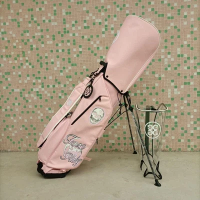 Bolsa de carrito de golf G Fore bolsa de pie rosa con cubierta de capucha Foto 1 de 4