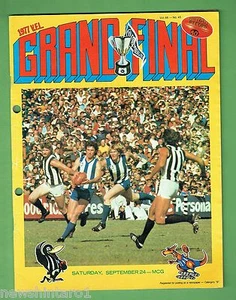 #T43. 1977 VFL GRAND FINAL AUST. FOOTBALL PROG., NORTH MELBOURNE V COLLINGWOOD - Imagen 1 de 3