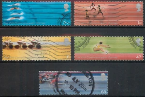 GB 2002 Commonwealth Games set SG 2299-2303 used B606 *COMBINED POSTAGE* - Picture 1 of 1