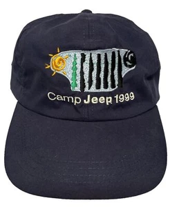 Camp Jeep Staff '99 Baseball Cap Hat Navy Blue Unisex OneSize Adjust Embroidered - Picture 1 of 6