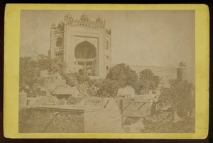 Inde CARTE CABINET - Fatehpur-Sikri, Buland Darwaza - Vintage print c.1872* - Imagen 1 de 2