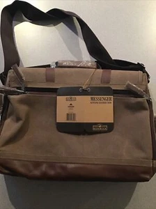 Renwick Messenger Brief Case Genuine Leather Trim - Picture 1 of 10