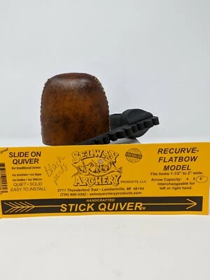 Selway Slide On Rawhide Recuve Bow Quiver