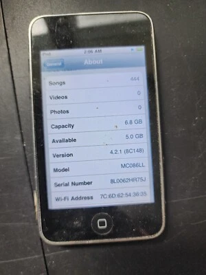 Apple iPod Touch 2ND Generation Black  8GB MC086LL - Image 1 of 4