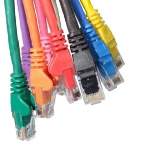 RJ45 Ethernet Cable CAT6 Network LAN Patch Lead Fast Internet Router to PC Lot - Picture 1 of 22