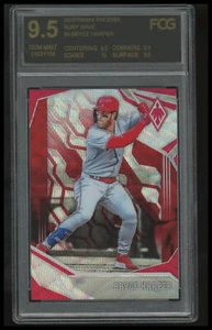2019 Panini Chronicles #9 Bryce Harper Phoenix Ruby Wave BGS 9.5 #/199 - Picture 1 of 2