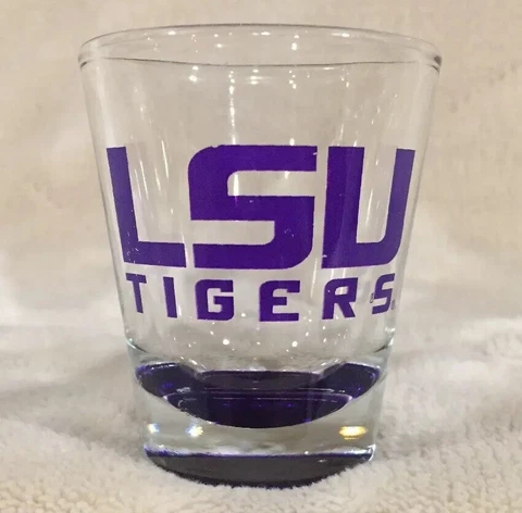 LSU Louisiana State University Tigers 2.25" Tall Purple Shot Glass NCAA SEC Cover