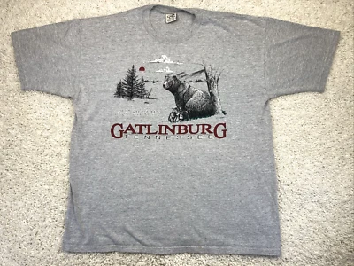 复古 gatlinburg tn grissly bear 成人 T 恤 xl — 第 1/4 张图片