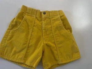 Vintage 80’s OP Ocean Pacific Yellow Corduroy Shorts Men's Size 26 - Picture 1 of 8