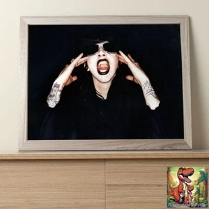 Marilyn Manson Lab Printed Professional Photo - 10"X8" - Picture 1 of 2