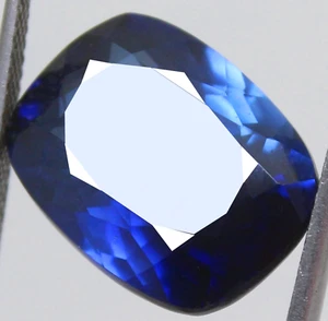 15,90 ct natürliches zertifiziertes kornblumenblauer Saphir Kissen UNBEHEIZT lose Edelsteine - Bild 1 von 6