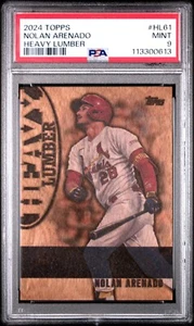 2024 TOPPS HEAVY LUMBER HL61 NOLAN ARENADO UPDATE PSA 9 - Picture 1 of 2