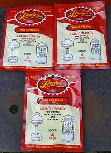 NIP PEERLESS 2C-HG MANTLES 5 PACKS OF 4 (20 MANTLES) 200/300CPS TYPE #21 STYLE - Picture 1 of 5
