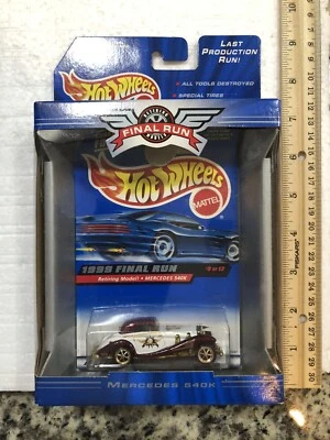 Hot Wheels 1999 Final Run Mercedes 540K Retiring Model Diecast Number 9 of 12 - Image 1 of 4
