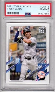 2021 TOPPS UPDATE TYLER WADE #US115 - PSA 10 - YANKEES - Picture 1 of 2