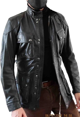 Belstaff BNWT Trialmaster Panther Calf-skin-BLACK EU52/US42/XL (XL) - Image 1 of 4