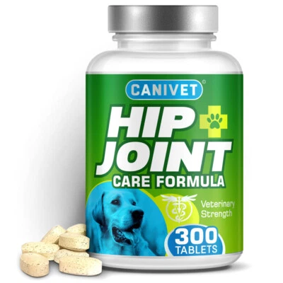 CANIVET | Essential Hip and Joint Supplements for Stiff Dogs | 300 Tablets