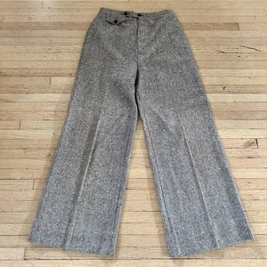 Vintage Wollhose mit weitem Bein Damen 27" Ultra High Waist Tweed 60er 70er - Bild 1 von 12