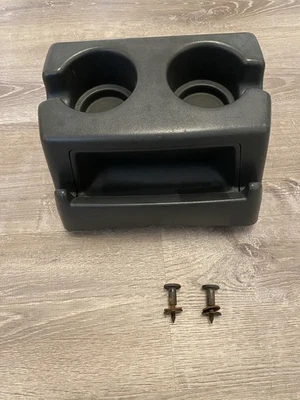 Ford F150 F250 Bronco Dark  Gray  Dual Cup Holder  92-96 1992-1996 Bench Seat - Image 1 of 4