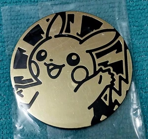 Pokemon Tcg Waving Pikachu Flip Coin Oro - Imagen 1 de 1