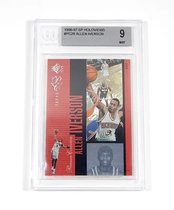 1996-97 SP Holoviews Allen Iverson RC #PC28 BGS 9 - Picture 1 of 2