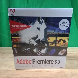 Adobe Premiere 5.0 / 5.1 CD-ROM For Macintosh - NEW SEALED - Picture 1 of 6