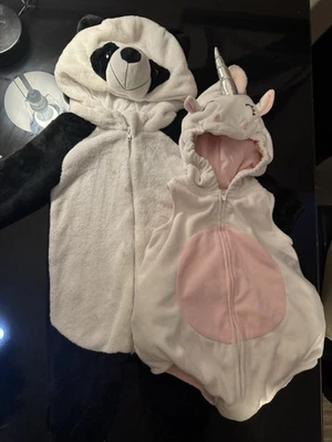 Costumes for Infant/Toddler Unisex 2 Pack Panda & Unicorn - Image 1 of 4