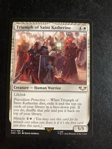 Triumph of Saint Katherine - Universos Magic The Gatherine Beyond: Warhammer 40K - Casi Como Nuevo  - Imagen 1 de 2